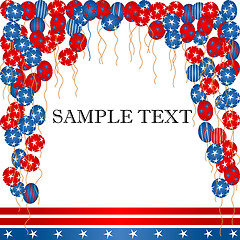 Image showing 4th of july  card