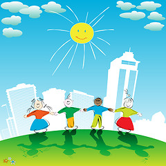 Image showing Happy kids
