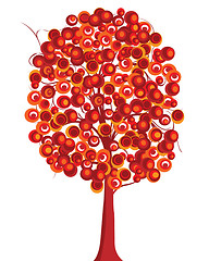 Image showing Red tree