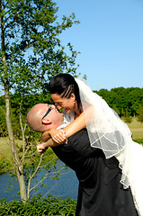 Image showing Bride and groom