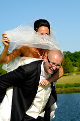 Image showing Bride and groom