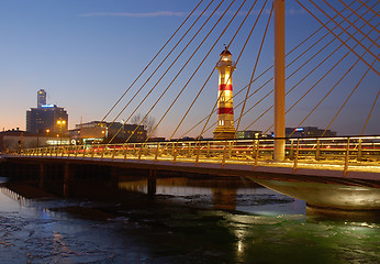 Image showing Bridge and Light House