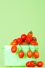 Image showing container with fresh tomatoes