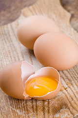 Image showing brown eggs