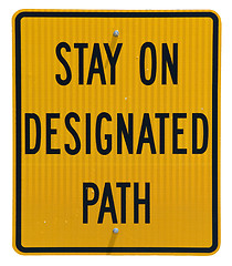 Image showing Stay On Path