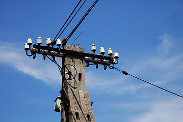 Image showing high voltage power line