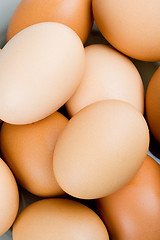 Image showing brown eggs