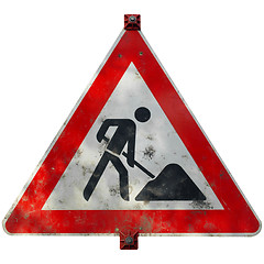 Image showing Roadworks sign