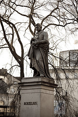 Image showing Berzelius statue in Stockholm