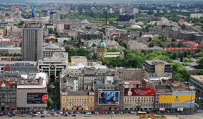 Image showing Aerial view of Warsaw. Poland