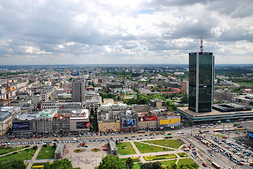 Image showing Aerial view of Warsaw. Poland