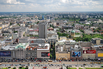 Image showing Aerial view of Warsaw. Poland