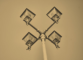 Image showing Old fashioned street lamp