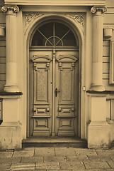 Image showing Old wooden door 