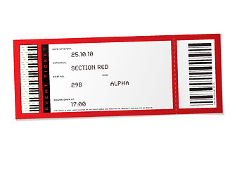 Image showing concert event ticket