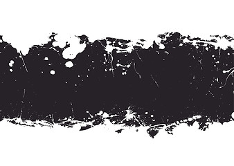 Image showing black ink splat banner