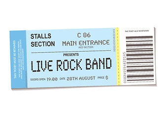Image showing concert ticket