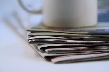 Image showing Newspaper stack