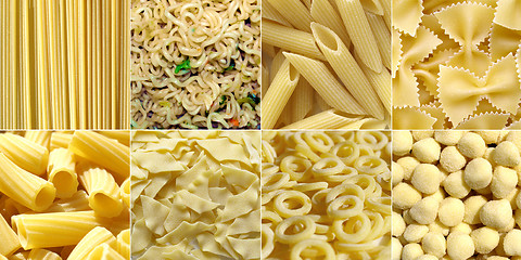 Image showing Pasta collage