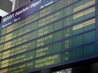 Image showing Timetable