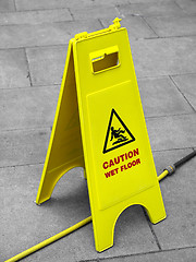 Image showing Wet Floor sign