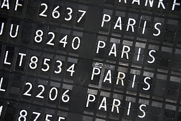 Image showing Flights information table