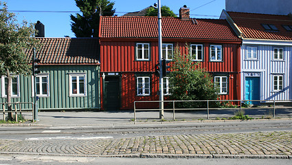 Image showing Fine old houses