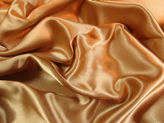 Image showing Gold satin