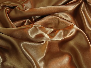 Image showing Gold satin