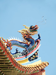 Image showing Chinese buddhist temple roof