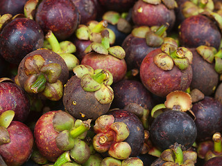 Image showing Mangosteen pile