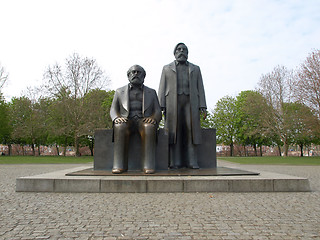 Image showing Marx-Engels Forum statue