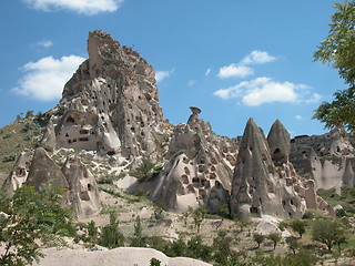 Image showing Rock dwellings. Cappadocia, Turkey