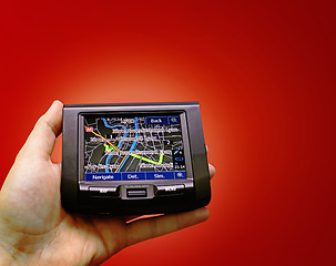 Image showing Gps in a man hand.