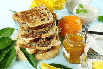 Image showing Marmalade And Toast