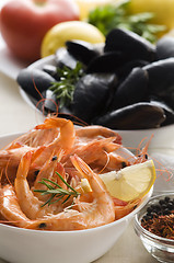 Image showing Prawns