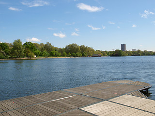 Image showing Serpentine lake, London