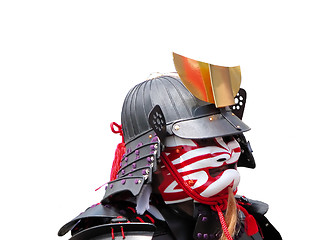 Image showing   Samurai portrait during a  traditional festival in Japan.Aoba Dori Matsuri