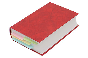 Image showing Book with bookmarks