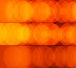 Image showing Orange light banners