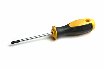 Image showing Screwdriver on white background 