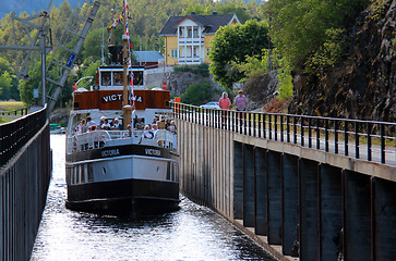 Image showing Canal in Telemark, Norway.