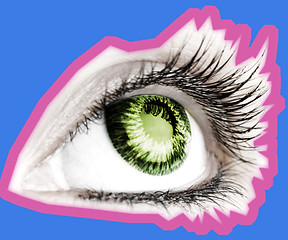 Image showing Beauty big eye.