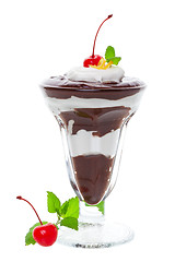 Image showing Chocolate sundae