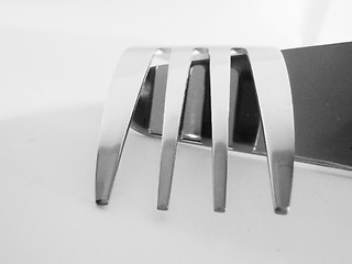 Image showing abstract view of a fork