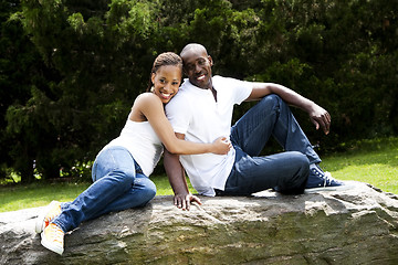 Image showing Fun happy smiling couple in love