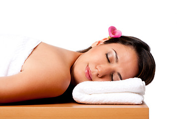 Image showing Beauty woman in spa