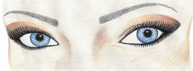 Image showing Woman eyes