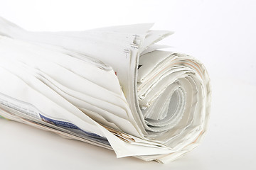 Image showing Roll of newspapers