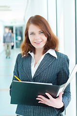 Image showing Beautiful business woman